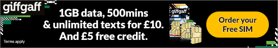 Get a free giffgaff Sim