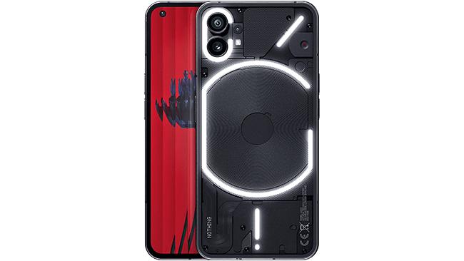 A Nothing Phone (1). It's red and beautiful