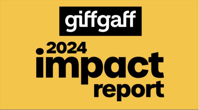 giffgaff 2024 impact report
