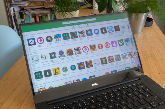 Play Store on Android laptop