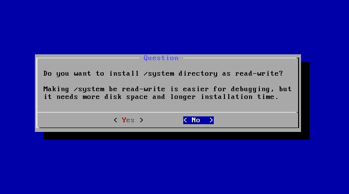Android x86 system writable