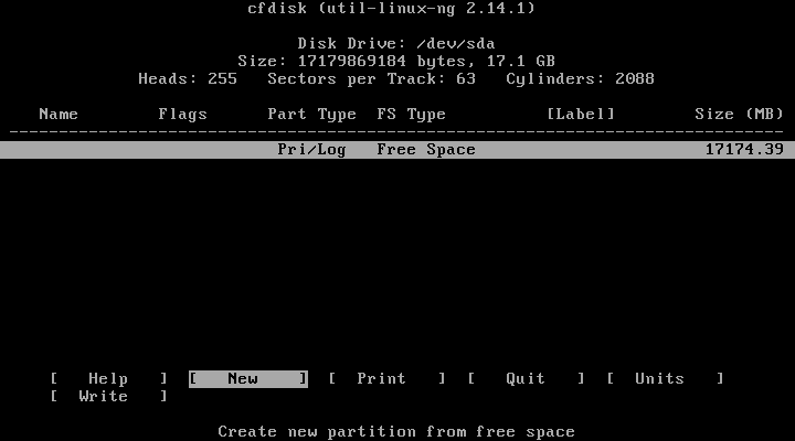 Android x86 disk utility free space