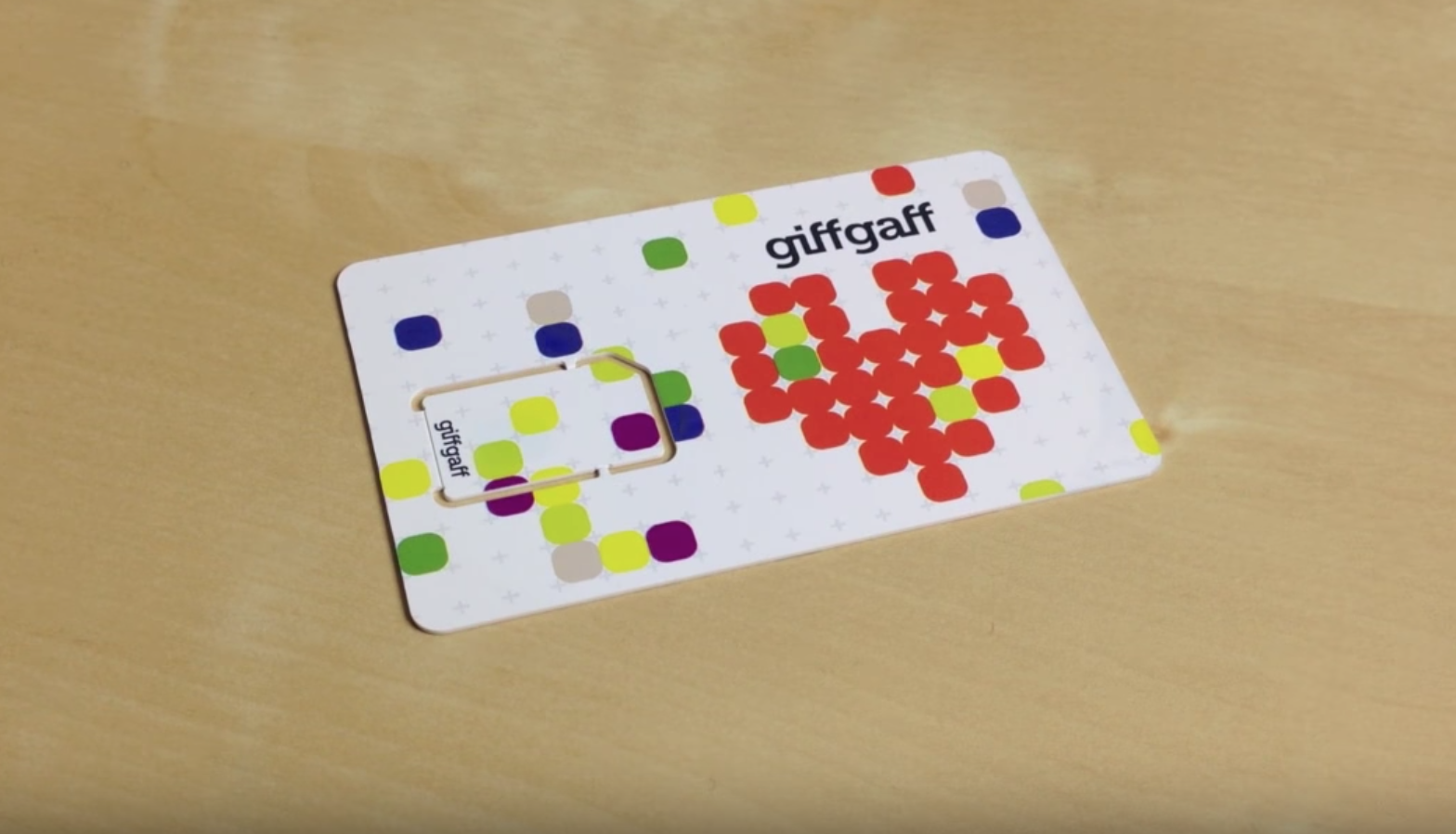 giffgaff first SIM card
