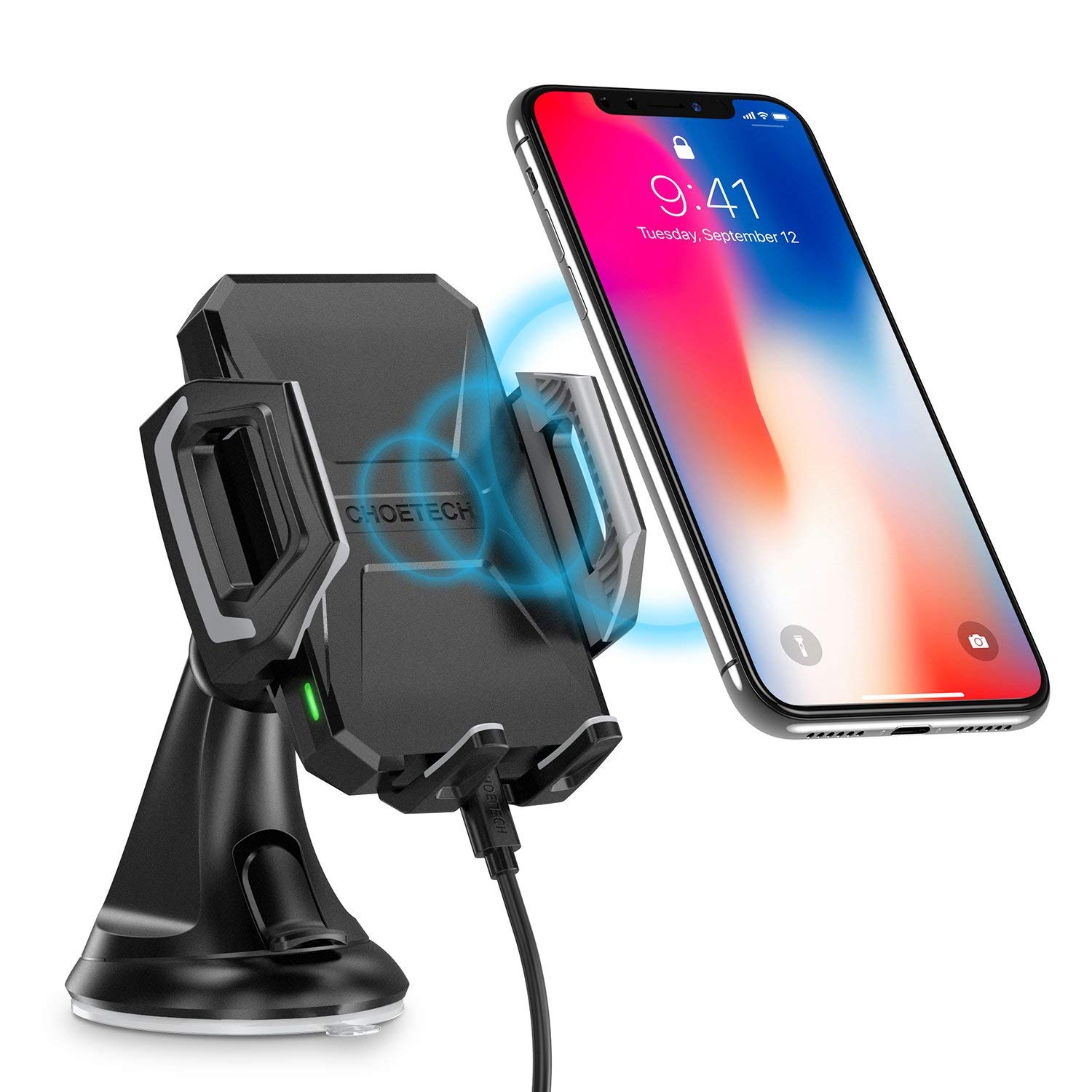 Choetech Fast Wireless Car Charger
