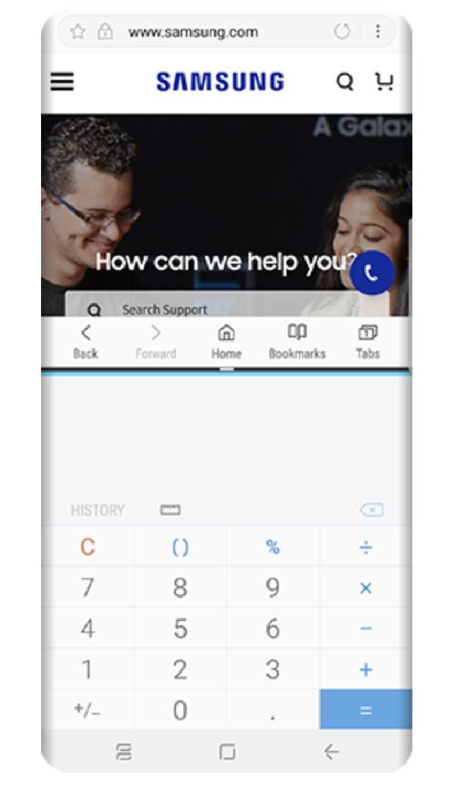 Multi Window on the Samsung Galaxy S9