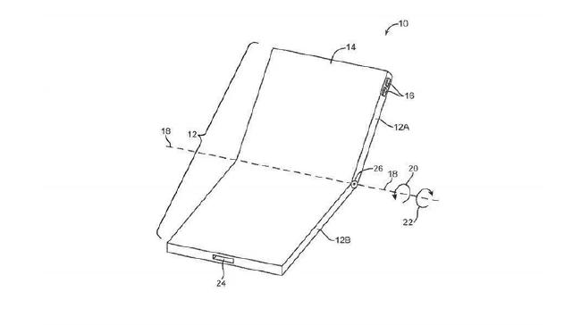 Apple foldable phone patent