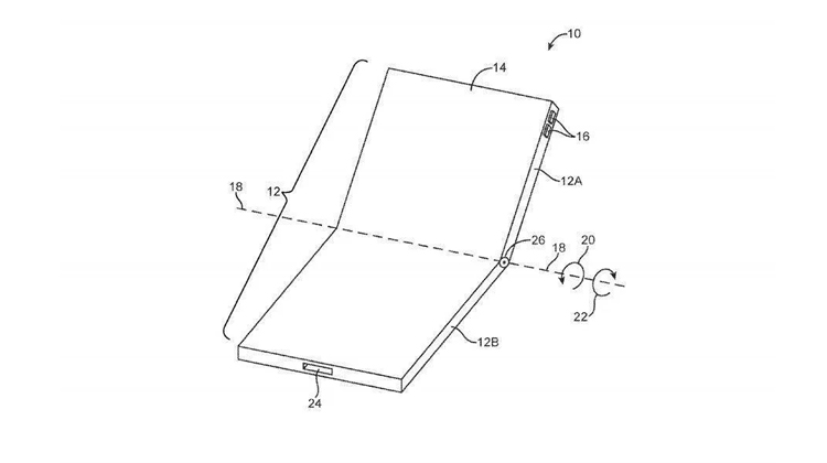 Apple foldable phone patent