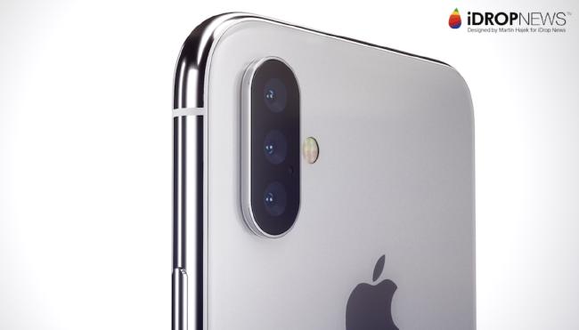 Triple lens camera on the 2018 iPhone