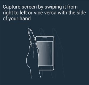Palm Swipe Gesture