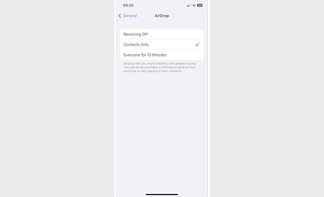 Send image to contacts only