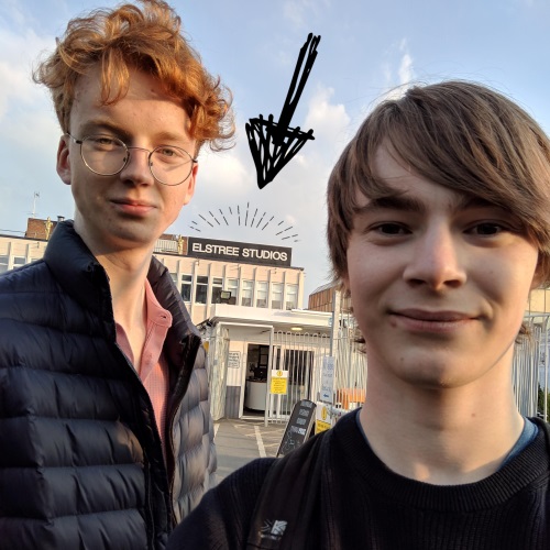 Selfie from outside the studios