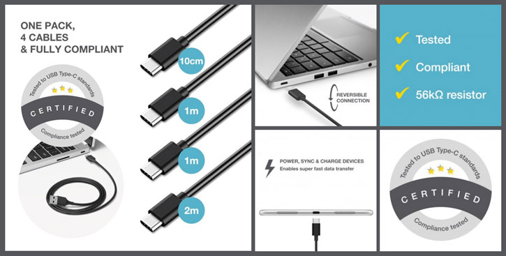 Olixar Multi-length USB-C Pack