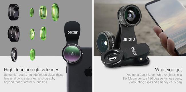 Olixar Premium HD Camera Lens Kit