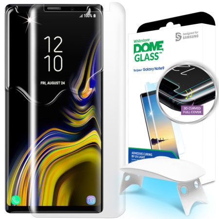 Whitestone Dome Note 9 Full Cover Glass Screen Protector