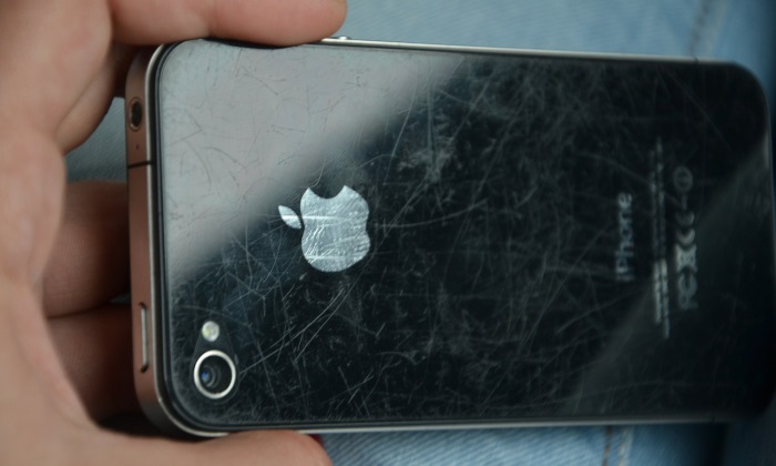 smartphone scratched
