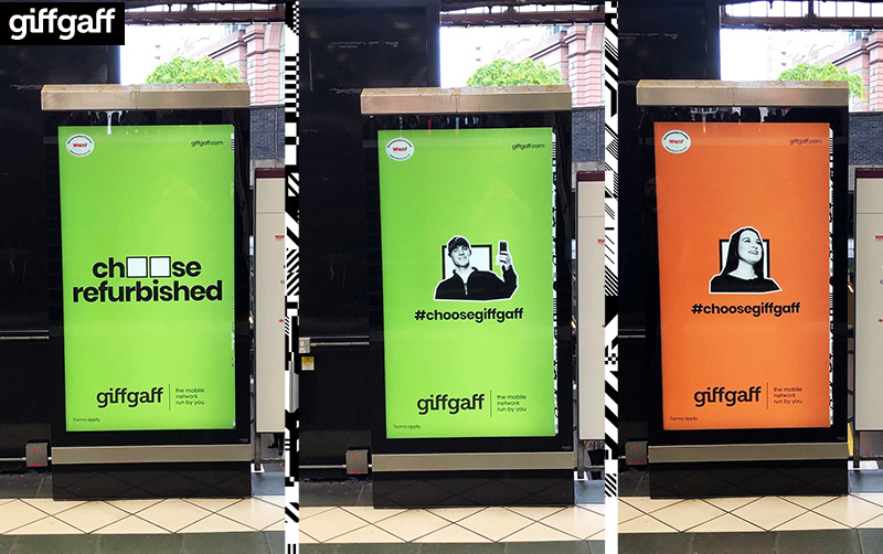 giffgaff members Haydn and Leslie-Ann, featured in the choose giffgaff campaign