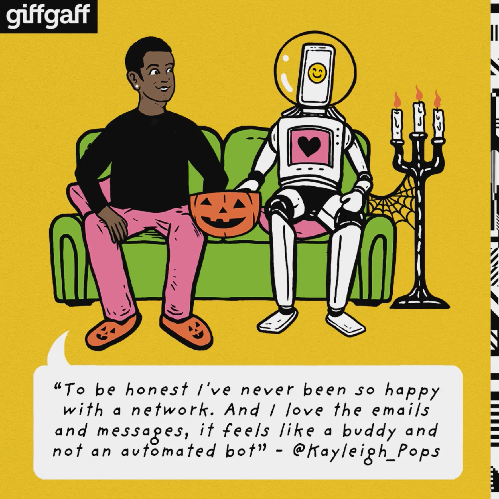 To be honest I've never been so happy with a network. I love the emails and messages, it feels like a buddy and not an automated bot. @Kayleigh_pops