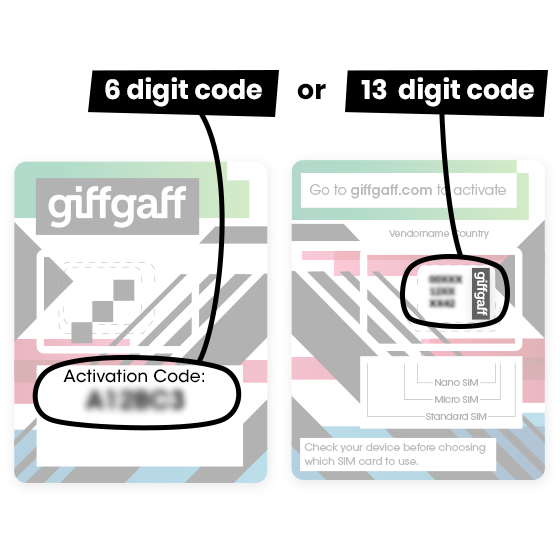 Finding your activation codeHow to Activate Your giffgaff Sim and Show your Giff number 